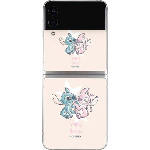 Disney Lilo and Stitch Stitch and Angel Galaxy Z Flip3 5G Skin